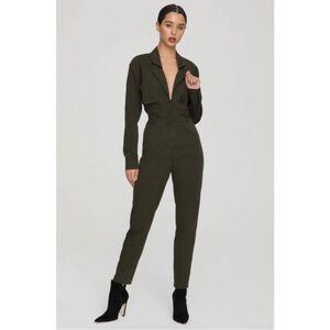 NWT Good American Long Sleeve Trench Jumpsuit